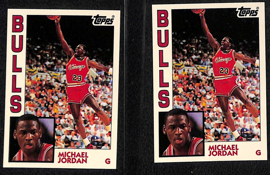 Lot of (8) Vintage and Modern Basketball Cards Inc. Michael Jordan, Kobe Bryant Rookie, Kareem Abdul-Jabbar